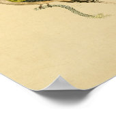 Poster Vintage 1830 Hummingbird Print Green Black (Coin)