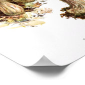 Poster Vintage 1895 Champignons Brown Green Art Imprimer (Coin)