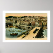 Poster Vintage 1900 Alger vue générale (Devant)