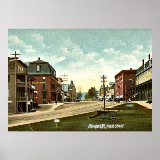 Poster Vintage, 1908, Newport, Vermont (Devant)