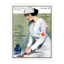 Vintage 1917 Dames Magazine Croix Rouge Infirmière