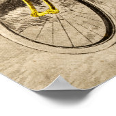 Poster Vintage 1920 s Woman Bicycle Advertisement (Coin)