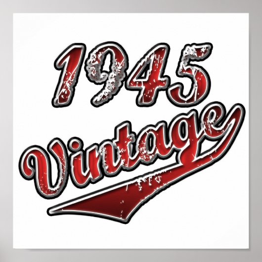 Poster vintage 1945 (Devant)