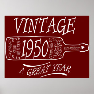 Poster Vintage 1950 A Great Year