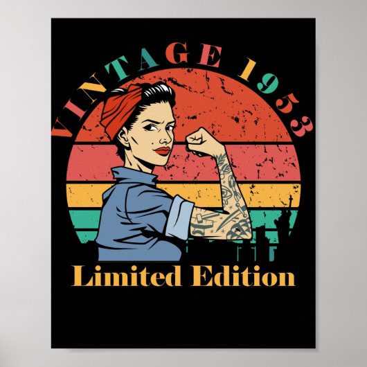 Poster Vintage 1953 Né en 1953 (Devant)