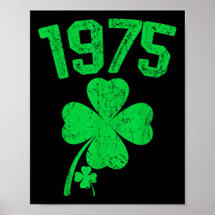 Poster Vintage 1975 50e anniversaire St. Patricks Day Sha