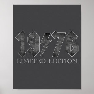 Poster Vintage 1976 Clic 50 ans Anniversaire 50e Annivers