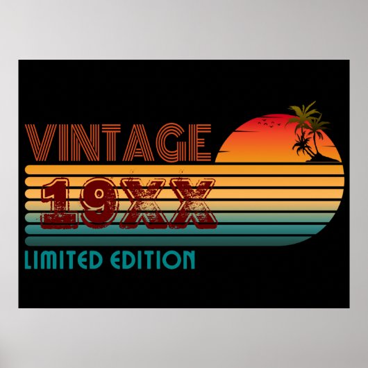 Poster vintage 19XX édition limitée (Devant)