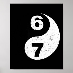 Poster Vintage 6 7 Yin Yang Namaste Six Seven Nostalgie