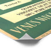 Poster vintage à l'huile moteur "Vénus" (Coin)