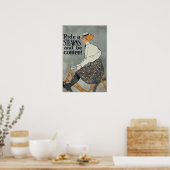 Poster vintage à vélo (Cuisine)