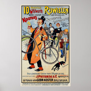 Poster vintage à vélo : Whitworth Rijwielen