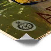 Poster Vintage Abruzzes Italie Voyage (Coin)