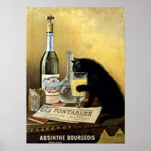 Poster Vintage Absinthe Bourgeois Advertisement
