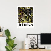 Poster vintage Afrika (Bureau à domicile)