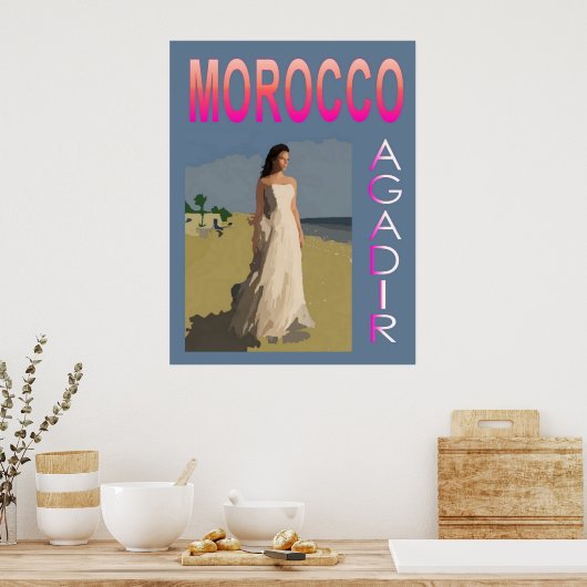 Poster Vintage Agadir (Cuisine)