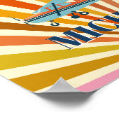 Poster Vintage Airplane Cessna Retro Sunset Custom (Coin)