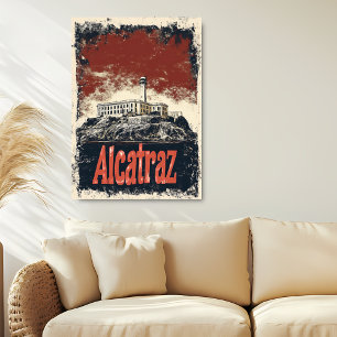 Poster Vintage Alcatraz Travel