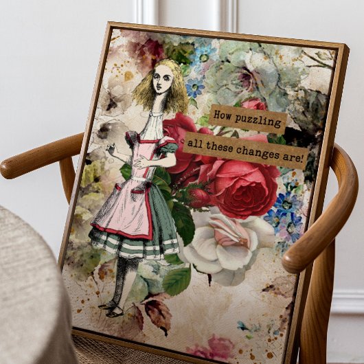 Poster Vintage Alice au pays des merveilles