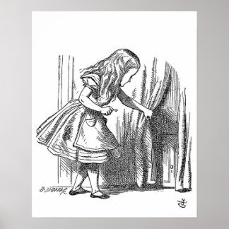 Poster Vintage Alice au pays des merveilles à la recherch