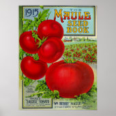 Poster Vintage Alimentation Tomato Seed Jardinage Cuisine (Devant)
