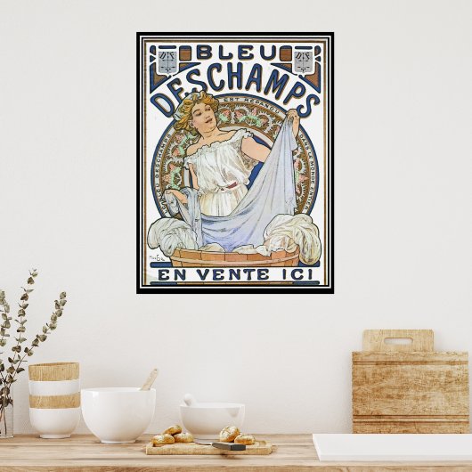Poster vintage Alphonse Mucha Ad (Cuisine)