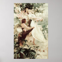 Vintage Alphonse Mucha Esprit du printemps