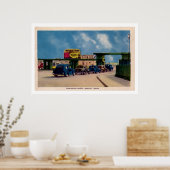 Poster Vintage Ambassador Bridge Windsor Canada (Cuisine)