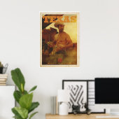 Poster vintage American Cowboy (Bureau à domicile)