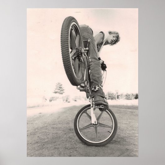 Poster Vintage ancienne école BMX (Devant)