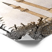 Poster Vintage Ankara Turquie Kocatepe Vue Mosquée (Coin)