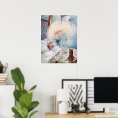 Poster Vintage Anne Anderson La Lune (Bureau à domicile)