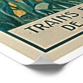 Poster Vintage Antibes Côte d'Azur (Coin)