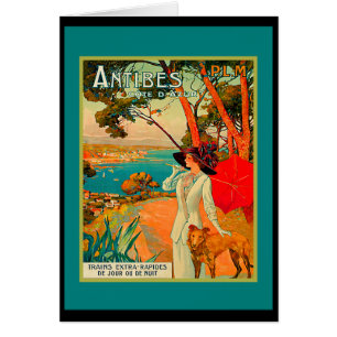 Poster vintage Antibes France