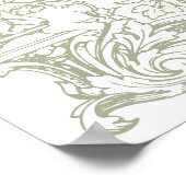 Poster Vintage Arch Vines Cadre Mariage Bienvenue (Coin)