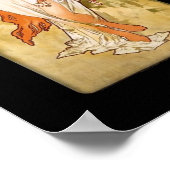 Poster Vintage Art Alfons Mucha Panel Art Nouveau (Coin)