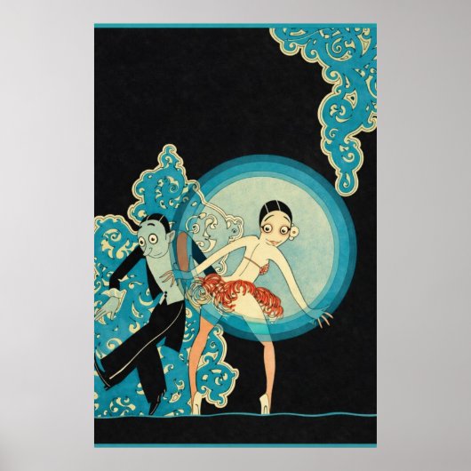 Poster Vintage Art Deco - Para Todos - Josephine Baker (Devant)