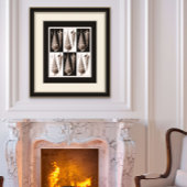 Poster Vintage Art Déco Sea Shell