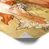 Poster Vintage Art Nouveau Saisons Quatre Beautés (Coin)