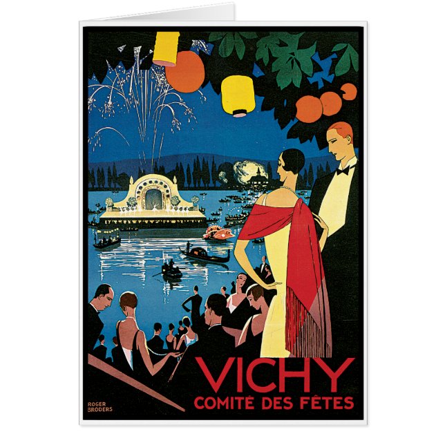 Poster vintage Art Vichy France (Devant)