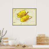 Poster Vintage Astrologie Zodiaque Balance Constellation (Cuisine)