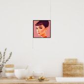 Poster vintage audrey deco 1 (Cuisine)