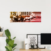 Poster Vintage Austria Vienna parliament (Bureau à domicile)