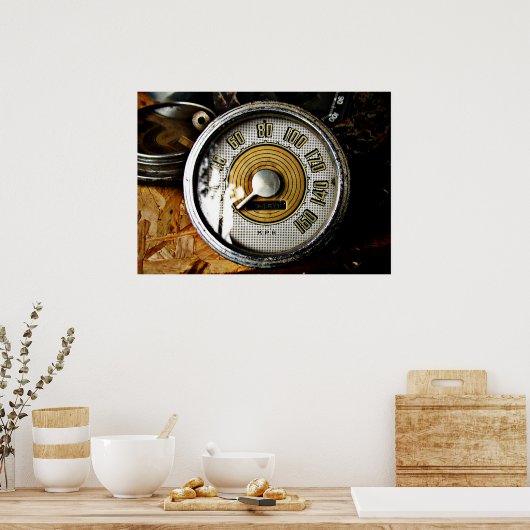 Poster Vintage automobile (Cuisine)