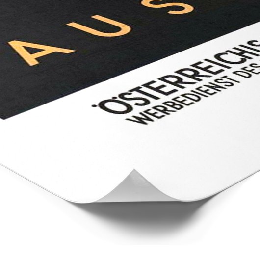 Poster Vintage, Autriche (Coin)