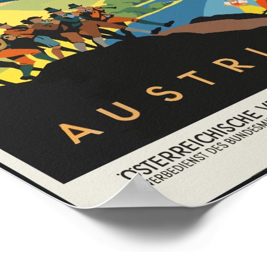 Poster Vintage Autriche (Coin)