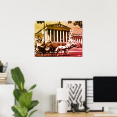 Poster Vintage Autriche parlement de Vienne (Bureau à domicile)