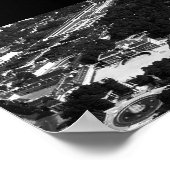 Poster Vintage Autriche Vienne Belvedere vue du parc (Coin)