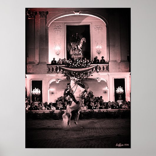Poster Vintage Autriche Vienne Courbette Espagnole (Devant)