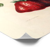 Poster vintage aux fraises (Coin)
